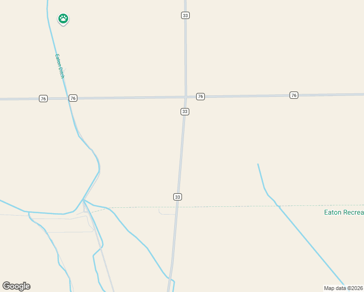 map of restaurants, bars, coffee shops, grocery stores, and more near 36755 County Road 33 in Eaton