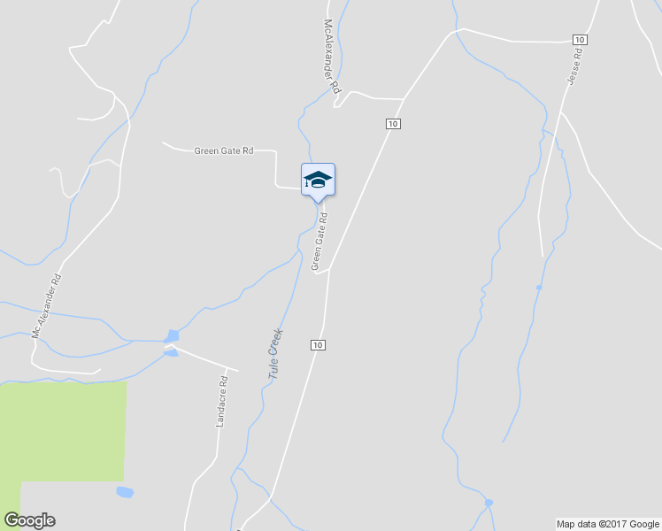 map of restaurants, bars, coffee shops, grocery stores, and more near Tule Creek Road in Hayfork