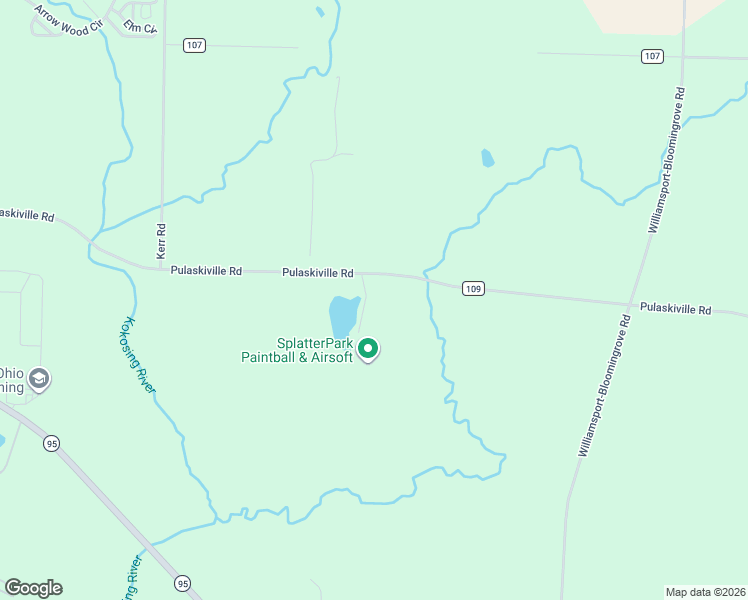 map of restaurants, bars, coffee shops, grocery stores, and more near 5564 County Road 109 in Mount Gilead