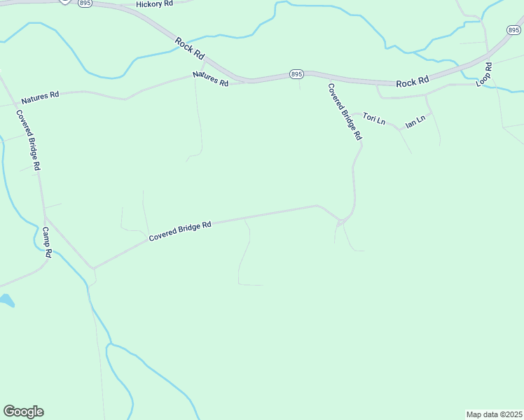 map of restaurants, bars, coffee shops, grocery stores, and more near 285 Covered Bridge Road in Pine Grove