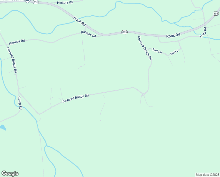 map of restaurants, bars, coffee shops, grocery stores, and more near 285 Covered Bridge Road in Pine Grove
