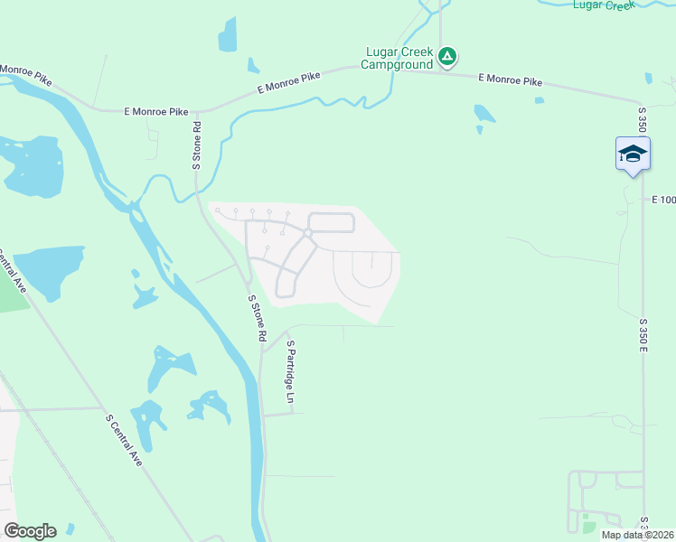 map of restaurants, bars, coffee shops, grocery stores, and more near Canterbury Lane in Marion