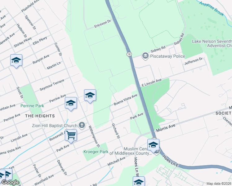 map of restaurants, bars, coffee shops, grocery stores, and more near 1 Sterling Drive in Piscataway