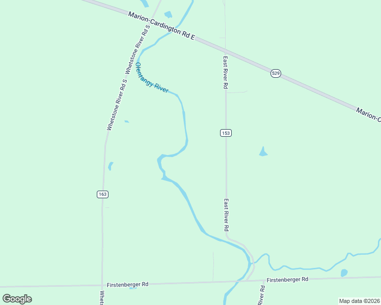 map of restaurants, bars, coffee shops, grocery stores, and more near 2735 East River Road in Marion