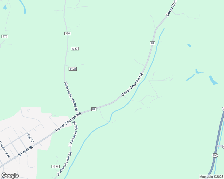 map of restaurants, bars, coffee shops, grocery stores, and more near 4058 Dover Zoar Road Northeast in Dover