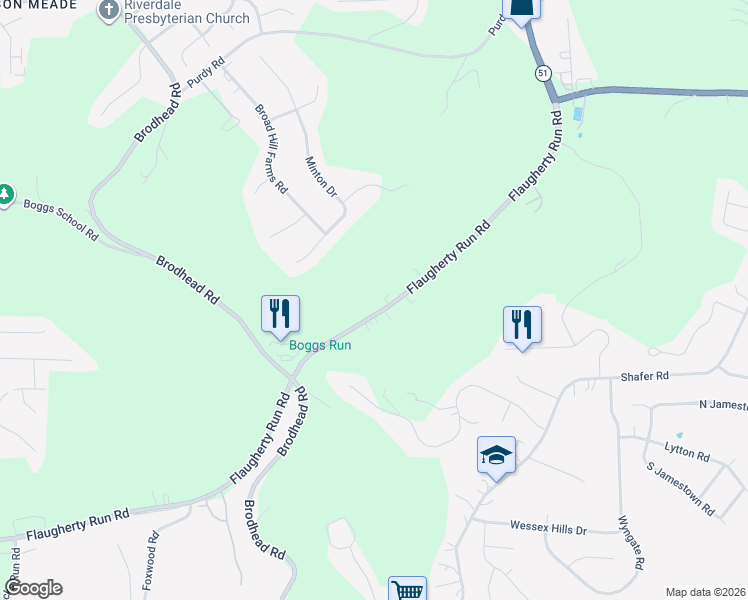 map of restaurants, bars, coffee shops, grocery stores, and more near 218 Flaugherty Run Road in Allegheny County