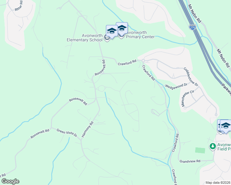 map of restaurants, bars, coffee shops, grocery stores, and more near 132 Gateway Drive in Pittsburgh