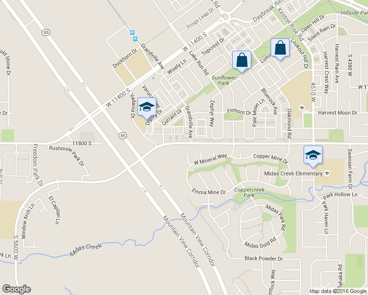 map of restaurants, bars, coffee shops, grocery stores, and more near 11856 Coles Camp Circle in Herriman