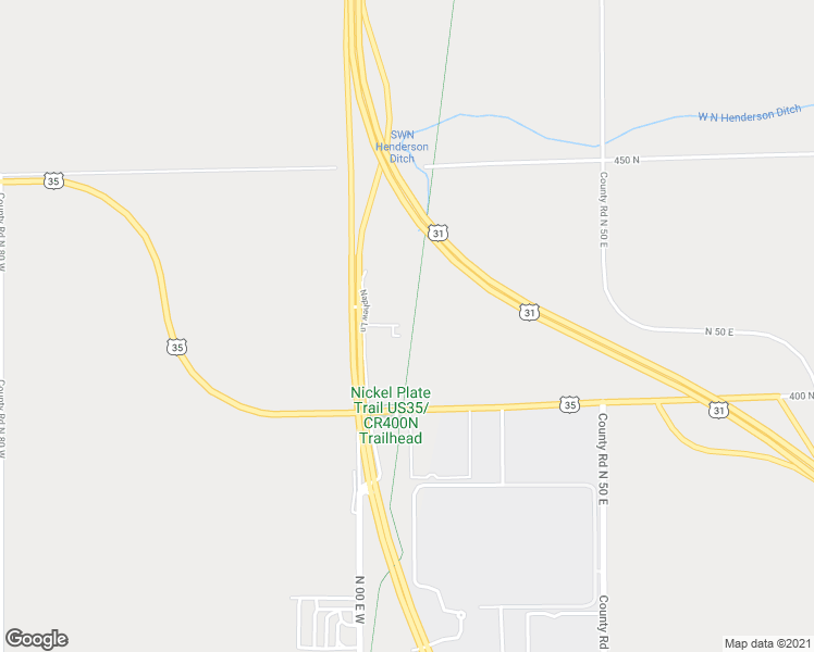 map of restaurants, bars, coffee shops, grocery stores, and more near 4174 North 00 East West in Kokomo