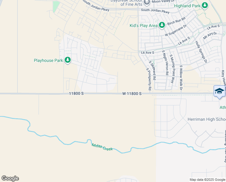 map of restaurants, bars, coffee shops, grocery stores, and more near 6644 West 11800 South in South Jordan