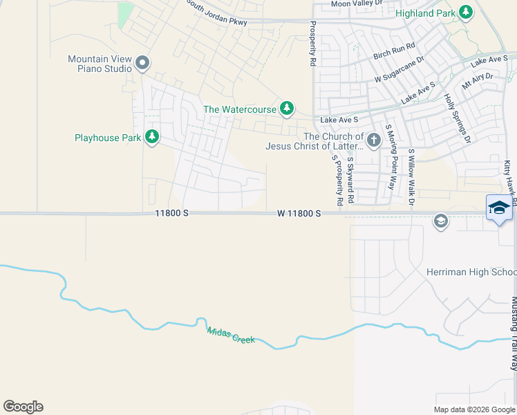 map of restaurants, bars, coffee shops, grocery stores, and more near 6638 West 11800 South in South Jordan