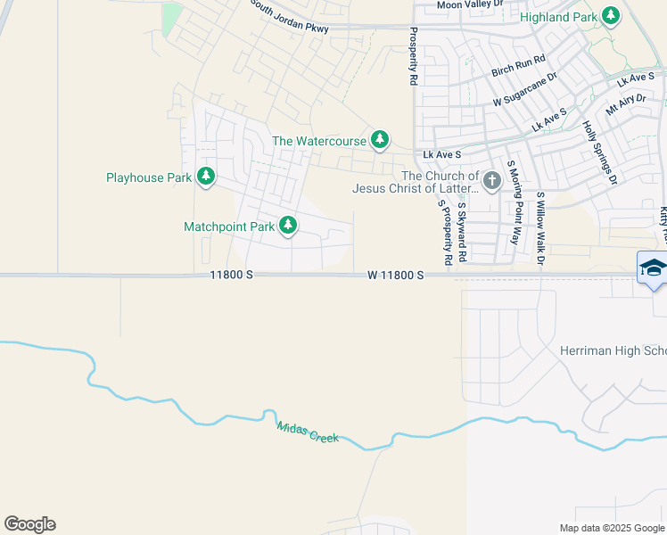 map of restaurants, bars, coffee shops, grocery stores, and more near 6656 West 11800 South in South Jordan