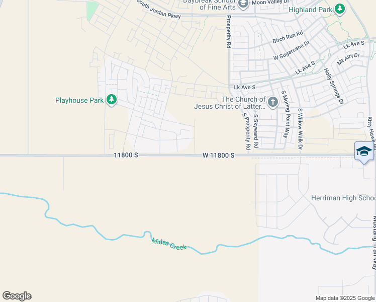 map of restaurants, bars, coffee shops, grocery stores, and more near 6642 West 11800 South in South Jordan