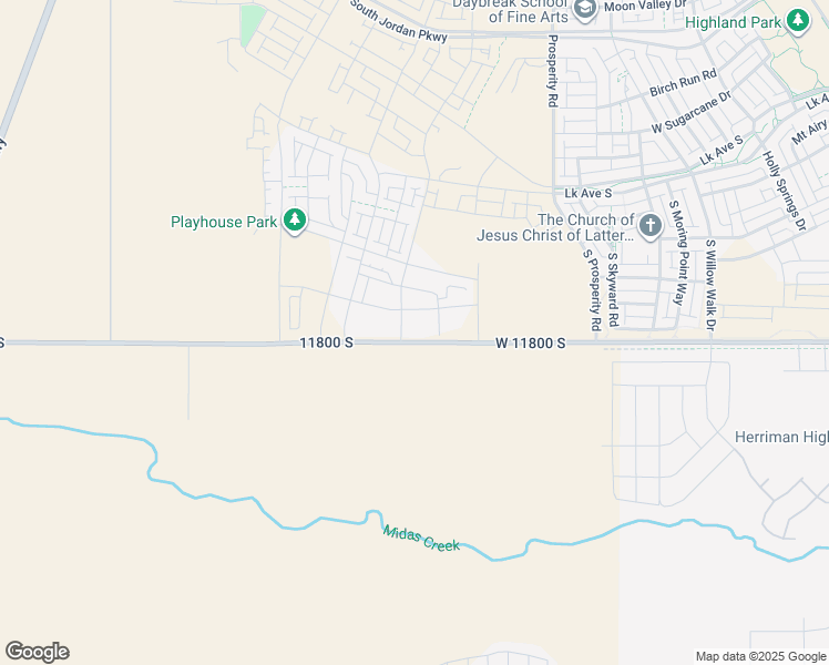 map of restaurants, bars, coffee shops, grocery stores, and more near W 11800 S in South Jordan
