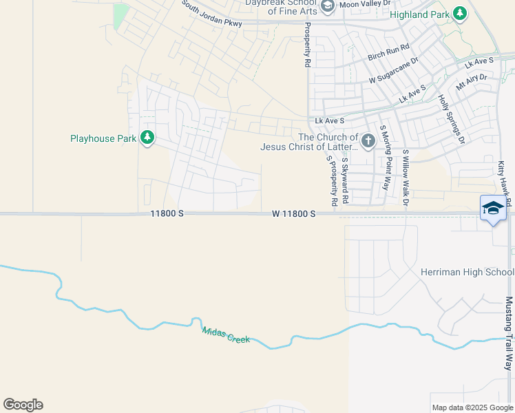 map of restaurants, bars, coffee shops, grocery stores, and more near 11782 South Flying Fish Drive in South Jordan