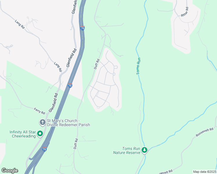 map of restaurants, bars, coffee shops, grocery stores, and more near 122 Patriot Lane in Sewickley