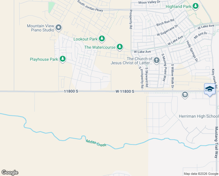 map of restaurants, bars, coffee shops, grocery stores, and more near 11778 South Flying Fish Drive in South Jordan