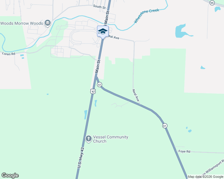 map of restaurants, bars, coffee shops, grocery stores, and more near 4960 Ohio 61 in Mount Gilead