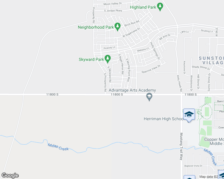 map of restaurants, bars, coffee shops, grocery stores, and more near 11767 North Skyward Road in South Jordan