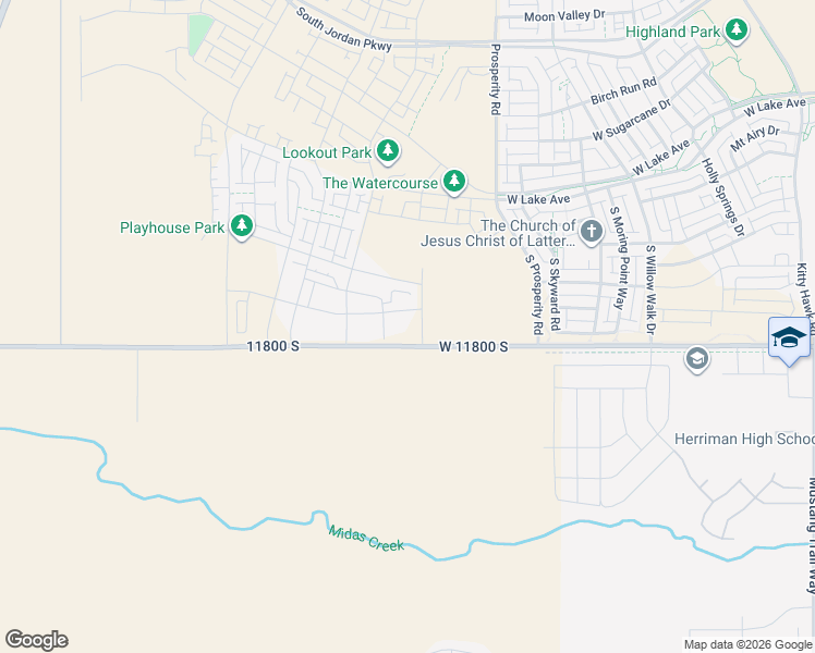 map of restaurants, bars, coffee shops, grocery stores, and more near 6602 11800 South in South Jordan