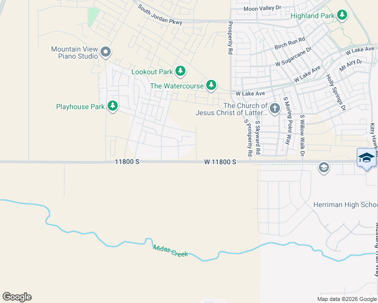 map of restaurants, bars, coffee shops, grocery stores, and more near 6602 11800 South in South Jordan