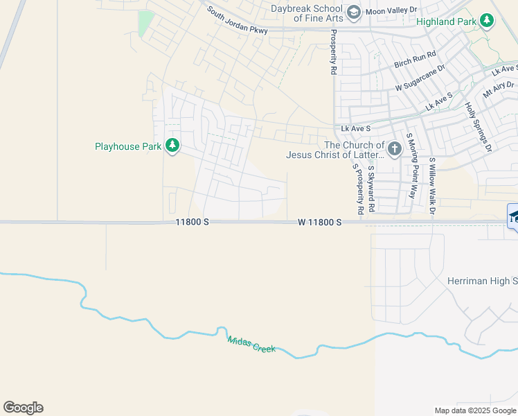 map of restaurants, bars, coffee shops, grocery stores, and more near 6732 11800 South in South Jordan