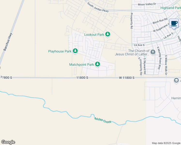 map of restaurants, bars, coffee shops, grocery stores, and more near 6801 West Skip Rock Road in South Jordan