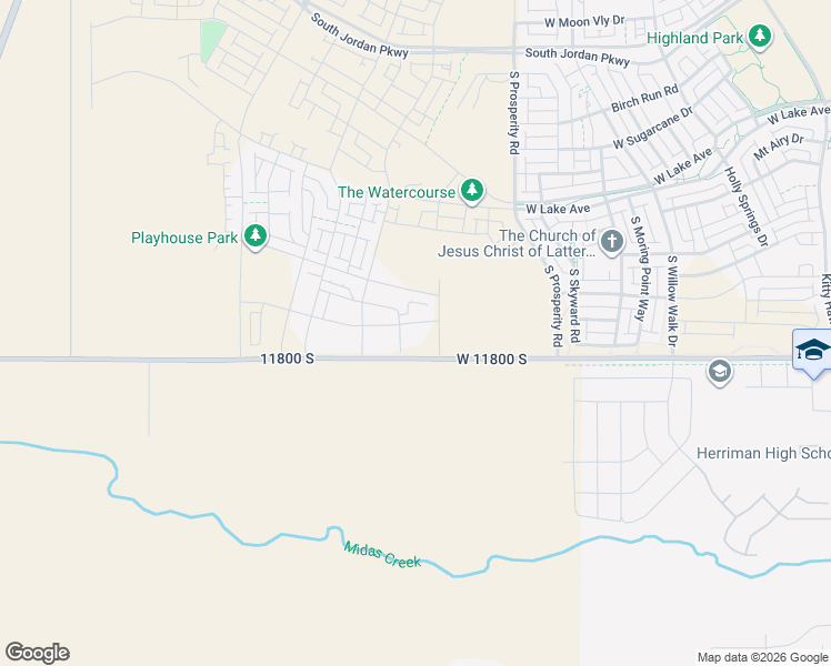 map of restaurants, bars, coffee shops, grocery stores, and more near 6732 11800 South in South Jordan