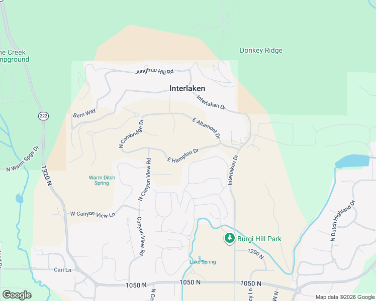 map of restaurants, bars, coffee shops, grocery stores, and more near 52 E Provence Way in Midway