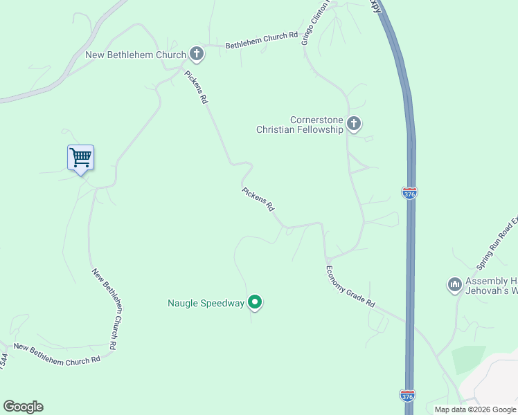 map of restaurants, bars, coffee shops, grocery stores, and more near 222 Pickens Road in Aliquippa