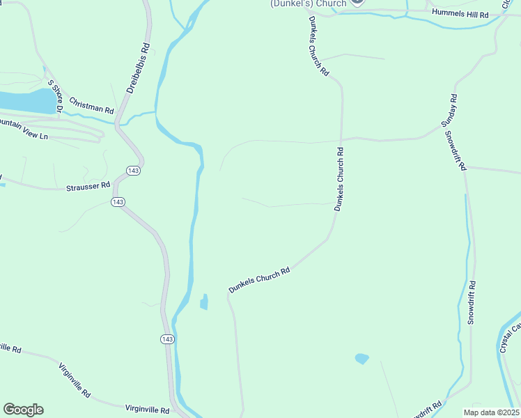 map of restaurants, bars, coffee shops, grocery stores, and more near 947 Dunkels Church Road in Kutztown