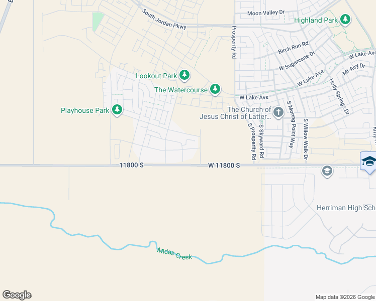map of restaurants, bars, coffee shops, grocery stores, and more near 6732 11800 South in South Jordan