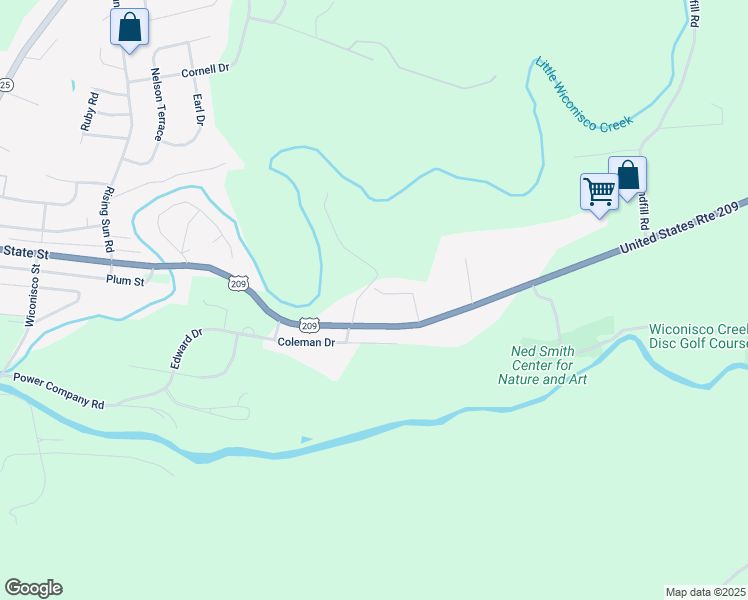 map of restaurants, bars, coffee shops, grocery stores, and more near 114 Brenda Drive in Millersburg