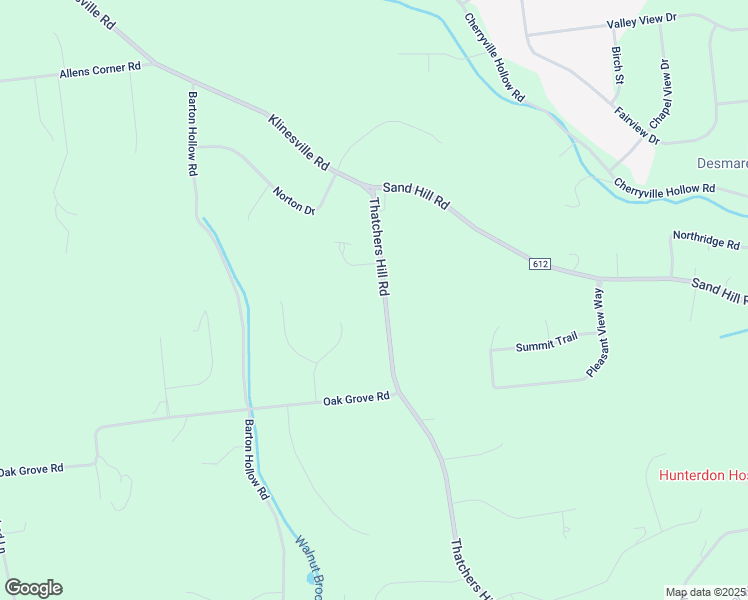 map of restaurants, bars, coffee shops, grocery stores, and more near 12 Round Hill Court in Flemington