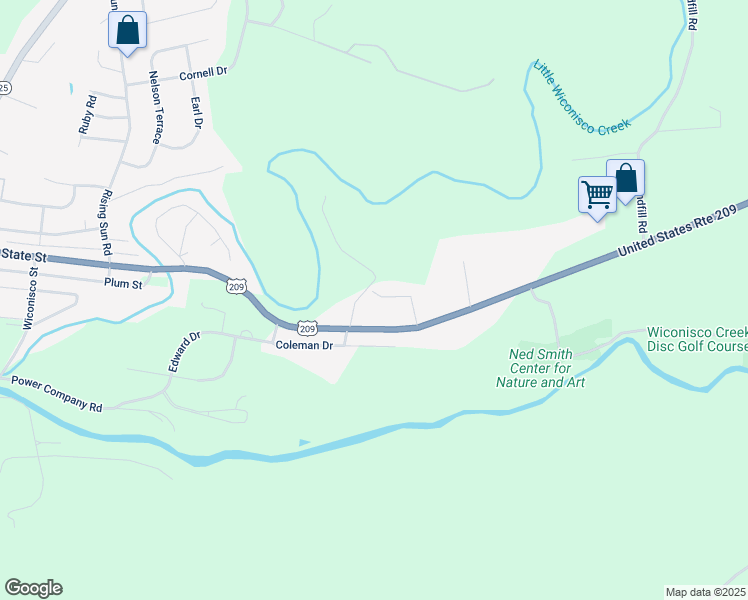 map of restaurants, bars, coffee shops, grocery stores, and more near 114 Brenda Drive in Millersburg