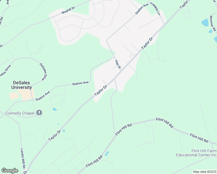 map of restaurants, bars, coffee shops, grocery stores, and more near 2250 Taylor Drive in Lehigh County