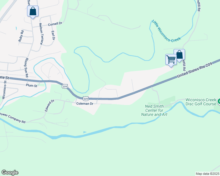 map of restaurants, bars, coffee shops, grocery stores, and more near 131 Brenda Drive in Millersburg