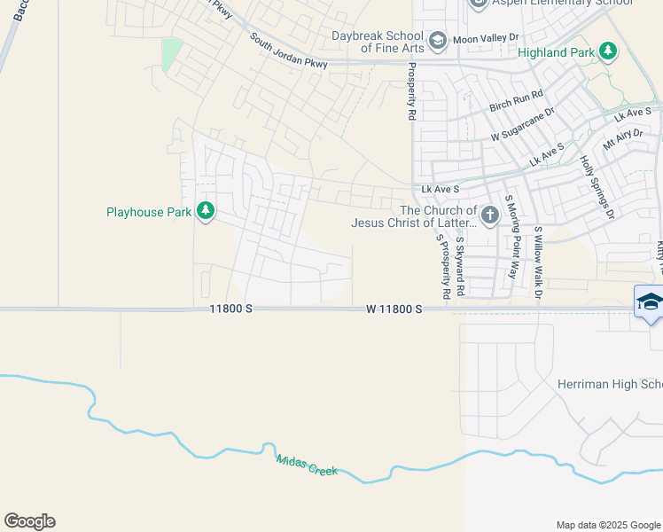 map of restaurants, bars, coffee shops, grocery stores, and more near 6662 West Skip Rock Road in South Jordan