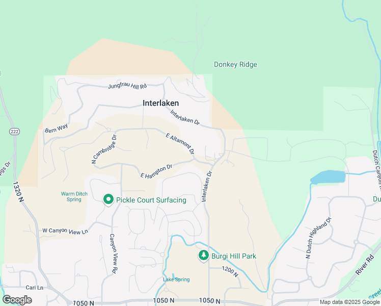 map of restaurants, bars, coffee shops, grocery stores, and more near 146 East Altamont Drive in Midway