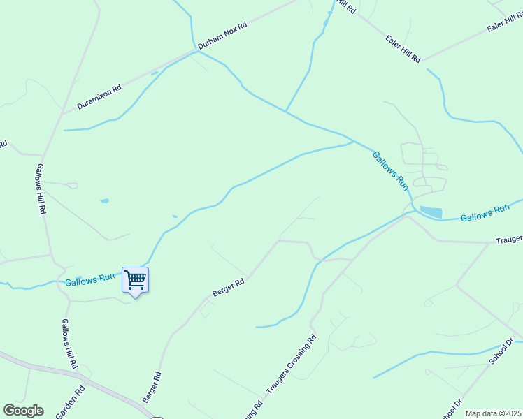 map of restaurants, bars, coffee shops, grocery stores, and more near 2031 Berger Road in Kintnersville