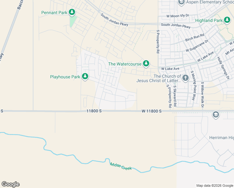 map of restaurants, bars, coffee shops, grocery stores, and more near 11800 South in South Jordan