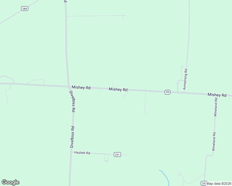 map of restaurants, bars, coffee shops, grocery stores, and more near 16768 Mishey Road in Butler