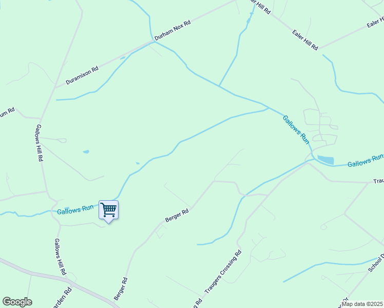 map of restaurants, bars, coffee shops, grocery stores, and more near 2031 Berger Road in Kintnersville
