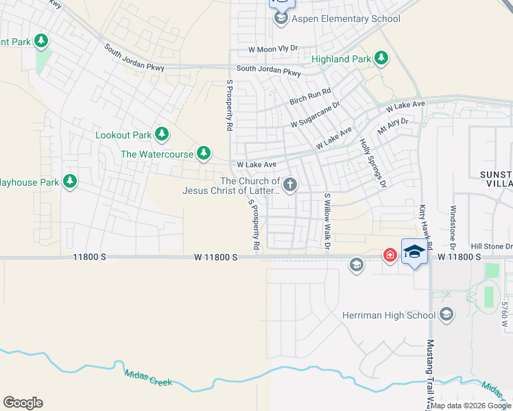 map of restaurants, bars, coffee shops, grocery stores, and more near 11681 North Skyward Road in South Jordan