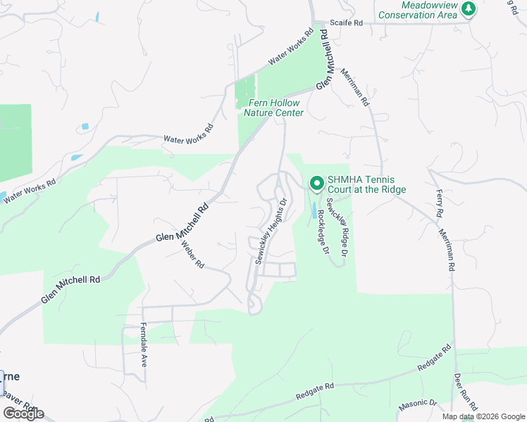 map of restaurants, bars, coffee shops, grocery stores, and more near 101 Greenwood Drive in Sewickley