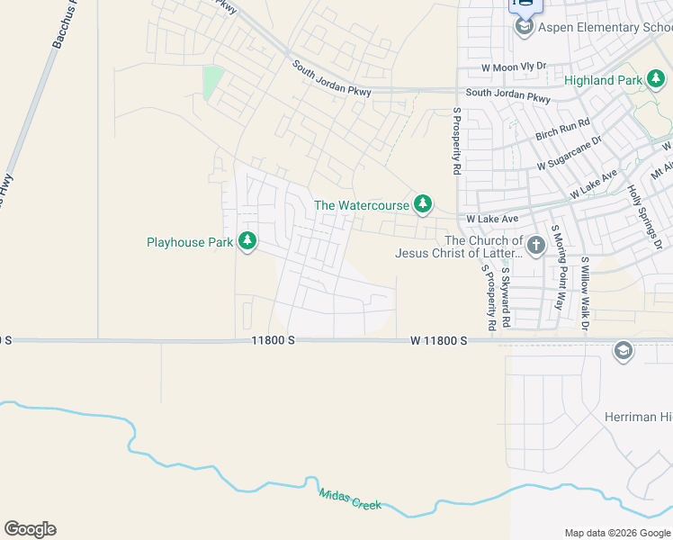 map of restaurants, bars, coffee shops, grocery stores, and more near 11800 South in South Jordan