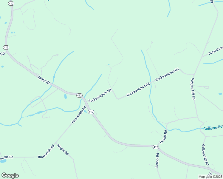 map of restaurants, bars, coffee shops, grocery stores, and more near 3563 Buckwampum Road in Riegelsville