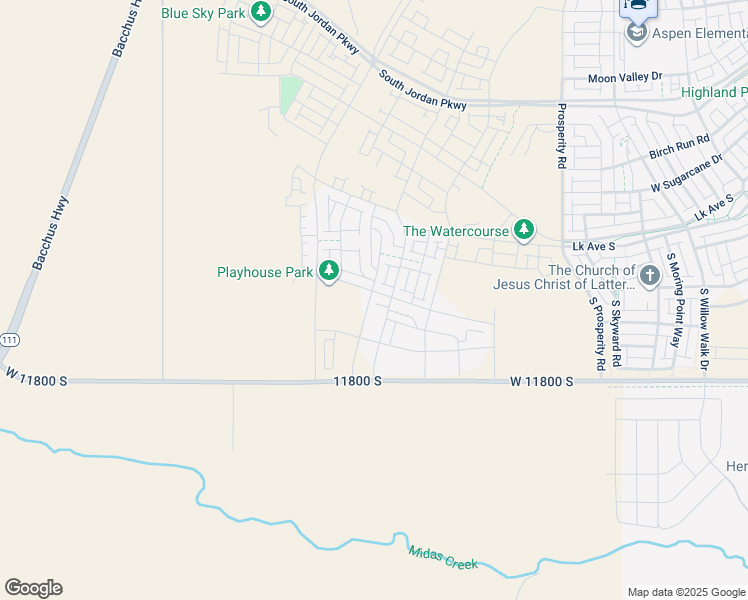 map of restaurants, bars, coffee shops, grocery stores, and more near 6831 West Meadow Grass Drive in South Jordan