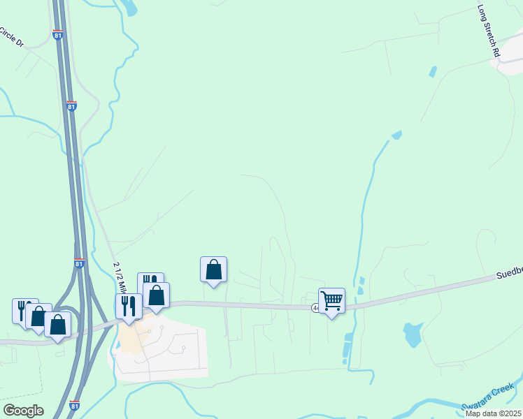 map of restaurants, bars, coffee shops, grocery stores, and more near 113 Long Lane in Pine Grove