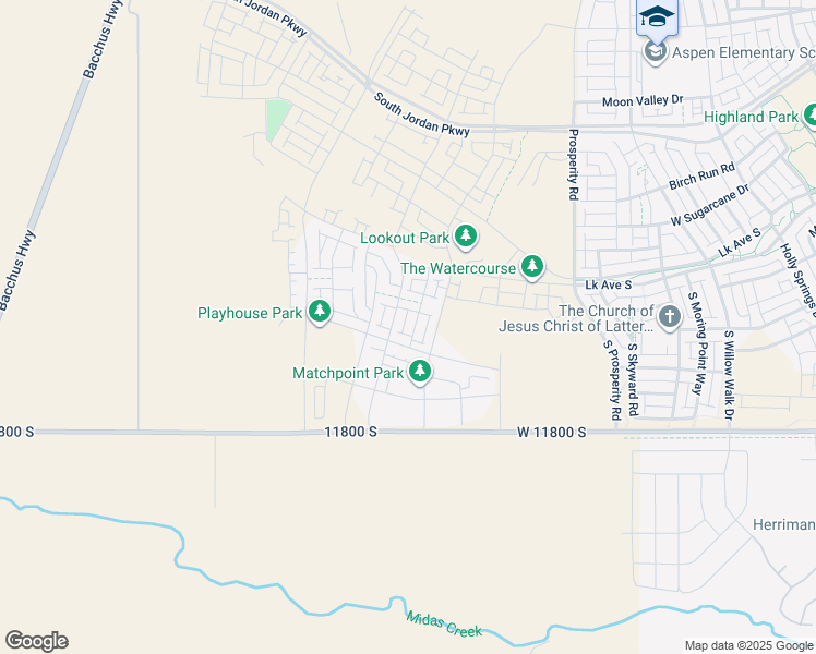 map of restaurants, bars, coffee shops, grocery stores, and more near 6800 11800 South in Herriman